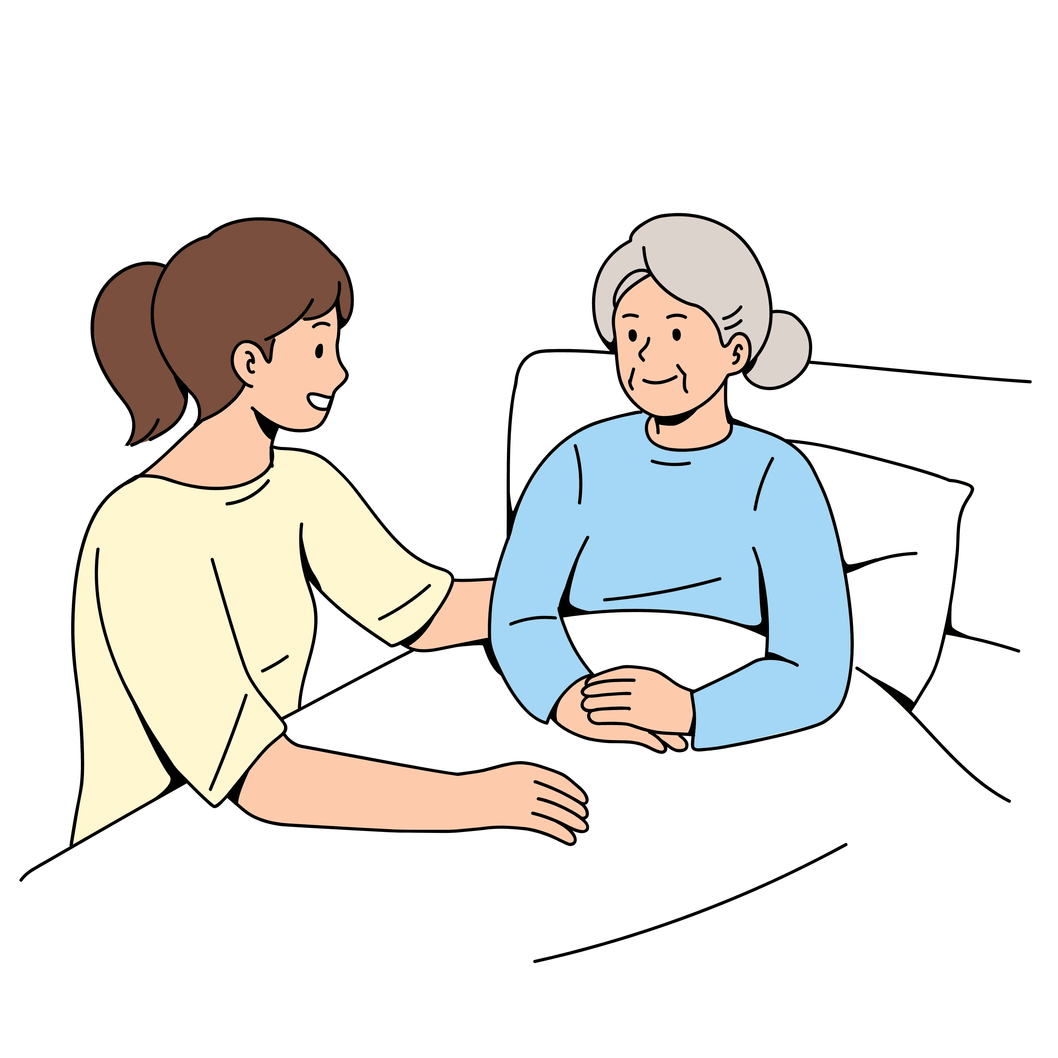 Illustration of person with benefits